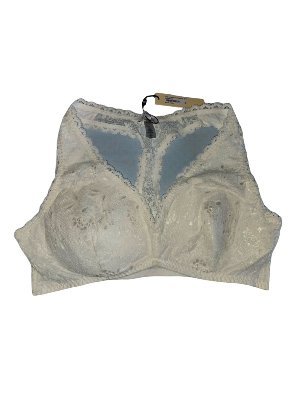 Cosabella "Never Say Never" Padded Racerback Bra in Moon Ivory Sz XL NWT
